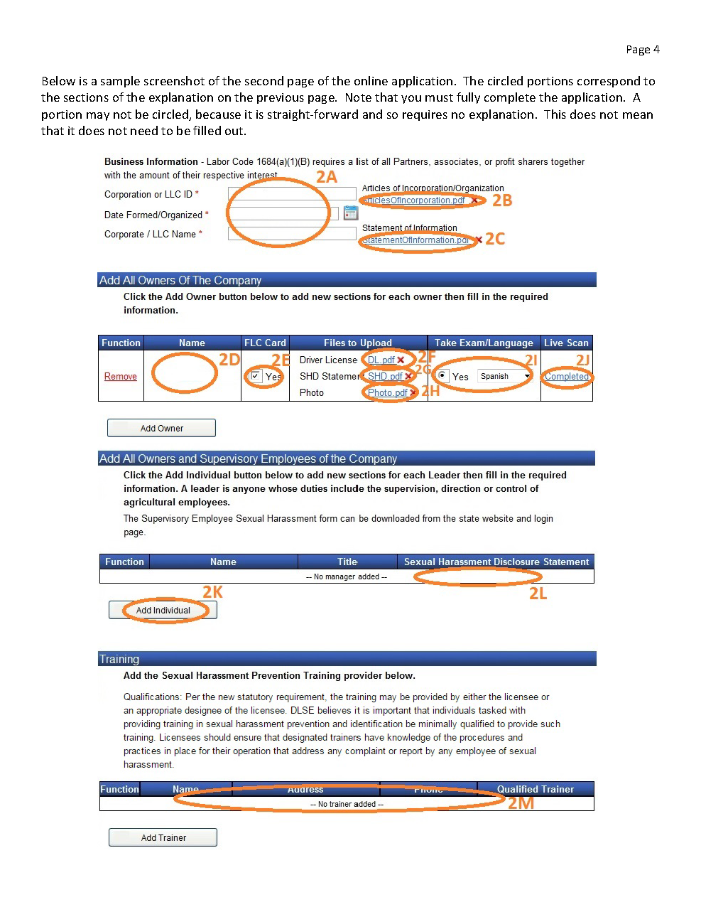 Page/Tab 2: Company Record