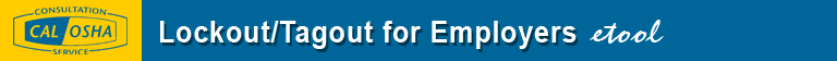 Lockout/Tagout for Employers etool