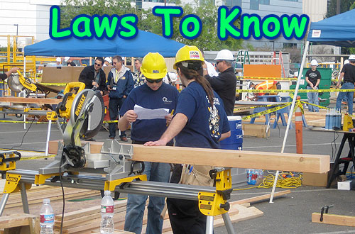 Youth in Construction - Laws To Know