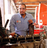 Pgoto of Derrick Juarez, mechanic apprentice
