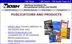 NIOSH Publications Page