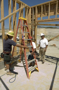 All persons using portable ladders must be trained on ladder safety (as per T8CCR 3203 � the Injury and Illness Prevention Program).