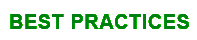 Best Practices