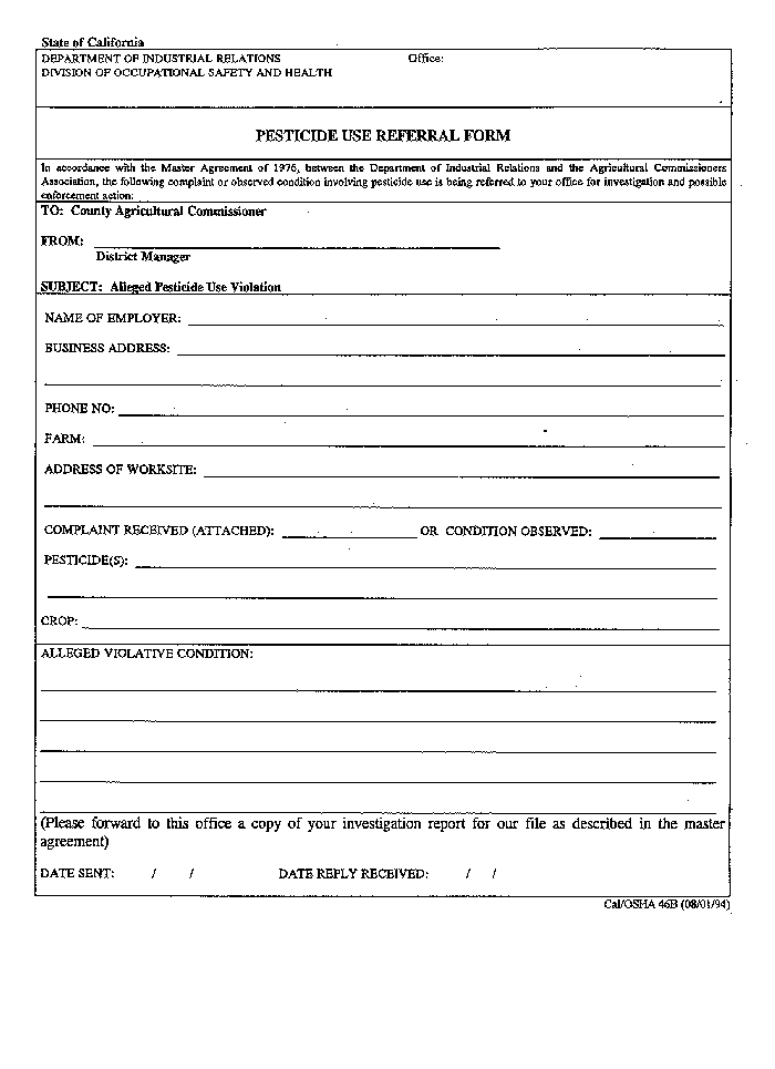 citation safety form