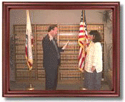 John C. Duncan swearing in Diana G. Marshall
