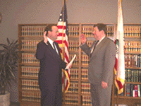 John C. Duncan swearing in Douglas Moore, Jr.