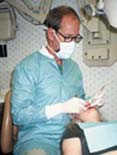 Dentist working