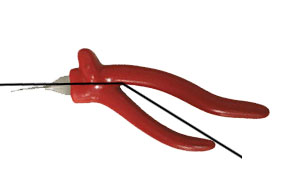 Pliers with an angled handle