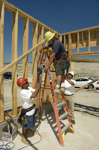 Have co-workers hand up tools and equipment instead of carrying them when on a ladder.