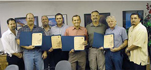 Employers holding the reward certificates