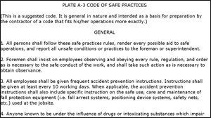 Code of Safe Practices