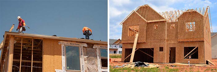 houses under construction